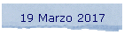 19 Marzo 2017
