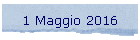 1 Maggio 2016
