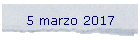 5 marzo 2017